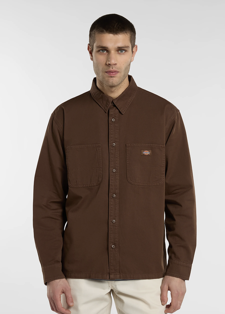 Camisa Manga Larga Dickies Garment Dyed - Timber Brown