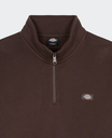 Sudadera con Media Cremallera Dickies Oakport - Chocolate Brown