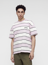 Camiseta Dickies Embroidery Stripe - Ecru