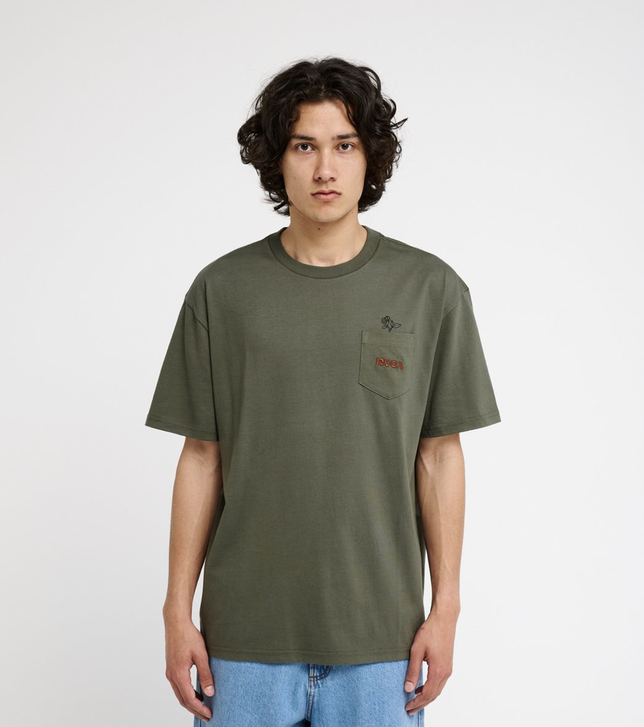 Camiseta Rvca Nature Calling Pocket - Sage Leaf