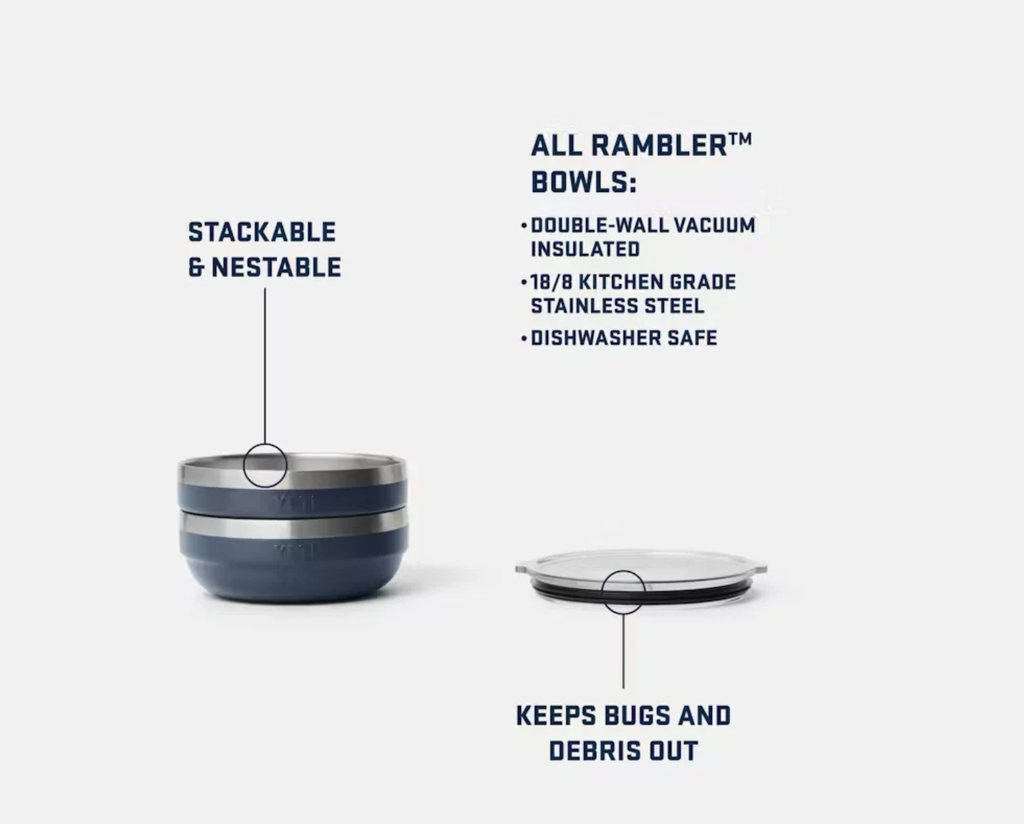 Bowl Térmico Pequeño Yeti Rambler con Tapa - Tahini