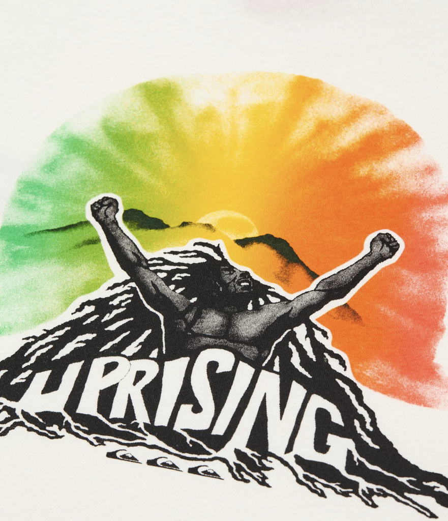 Camiseta Quiksilver Bob Marley Uprising - Snow White