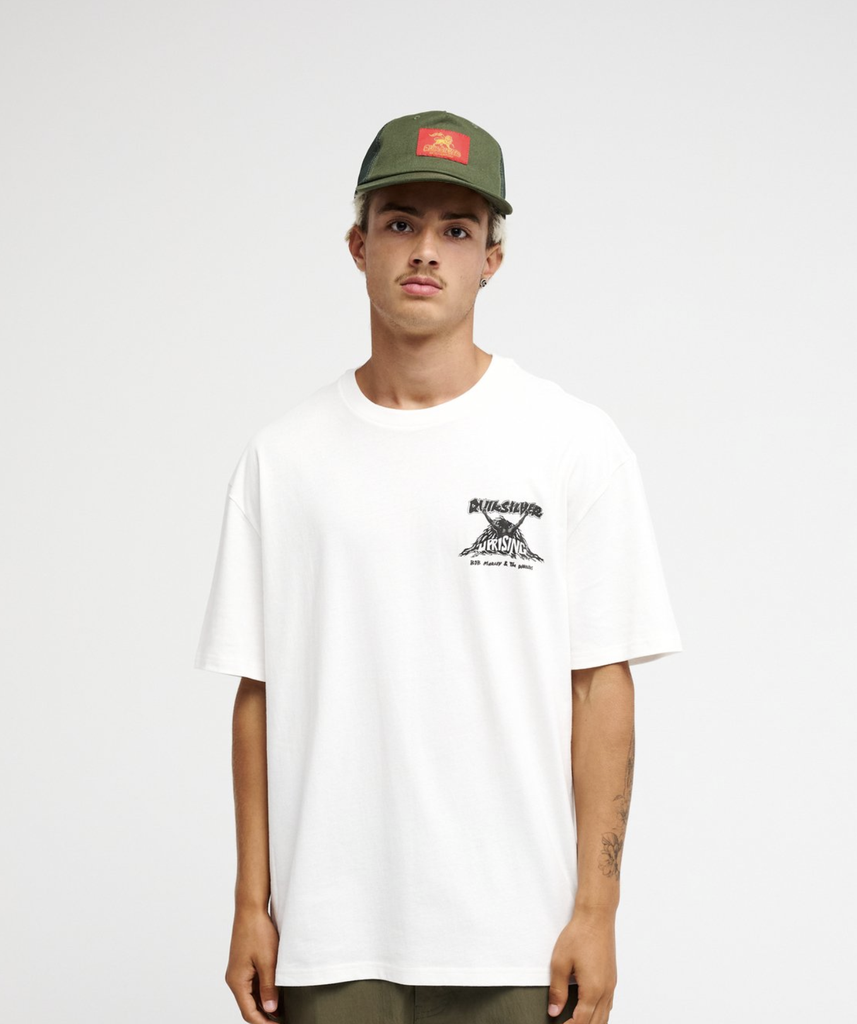 Camiseta Quiksilver Bob Marley Uprising - Snow White