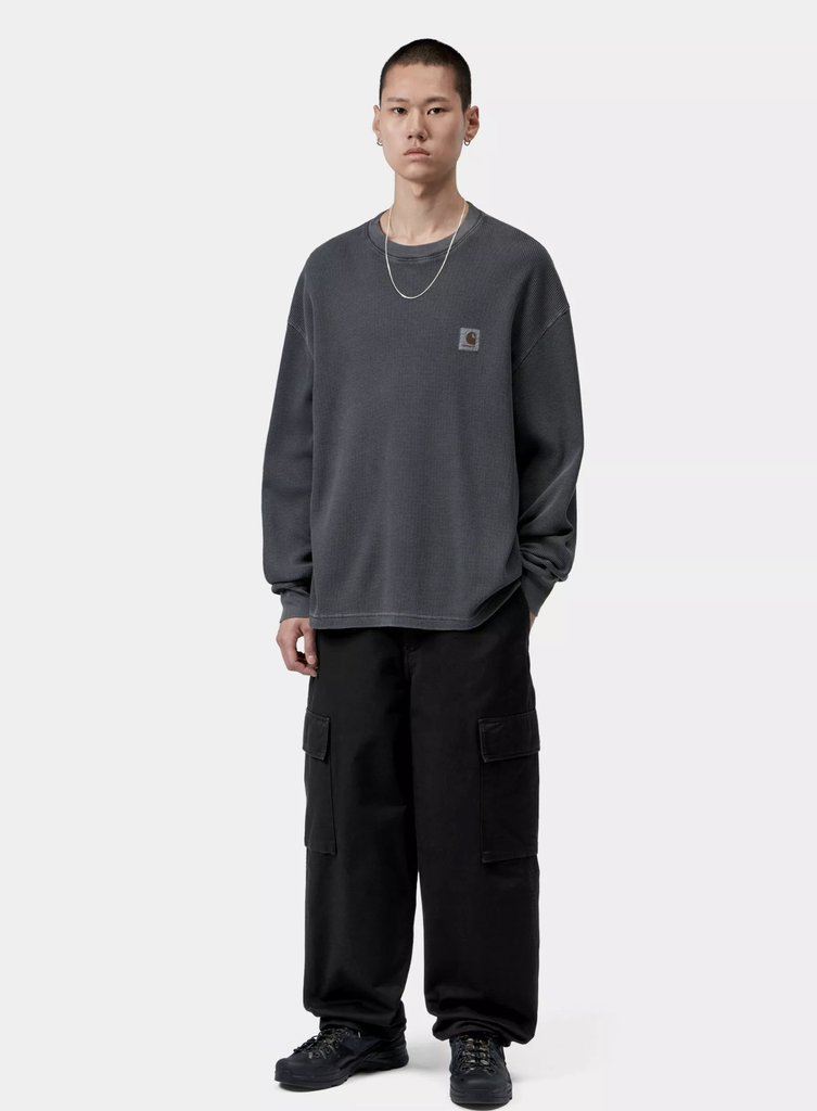 Pantalón Cargo Carhartt Kade - Black, Stone washed