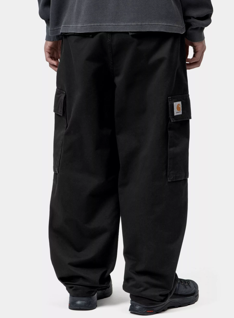 Pantalón Cargo Carhartt Kade - Black, Stone washed