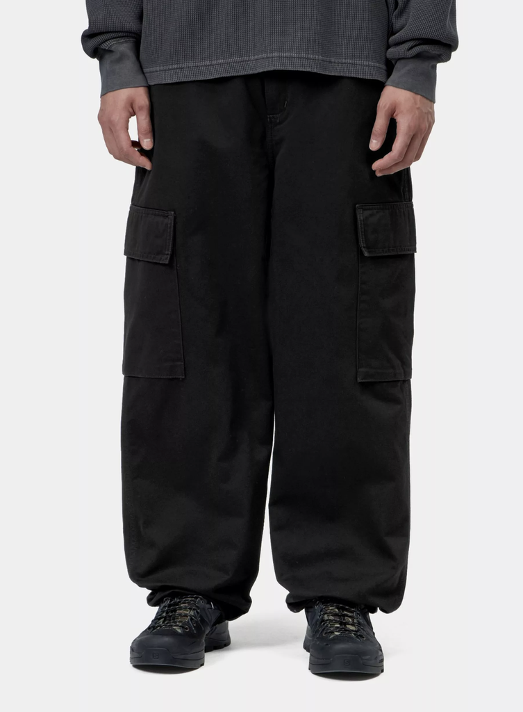 Pantalón Cargo Carhartt Kade - Black, Stone washed
