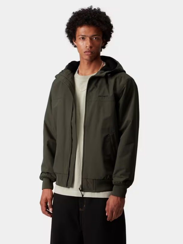 Chaqueta cortavientos Carhartt Hooded Sail Jacket - Cypress/Black