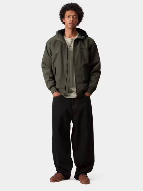 Chaqueta cortavientos Carhartt Hooded Sail Jacket - Cypress/Black
