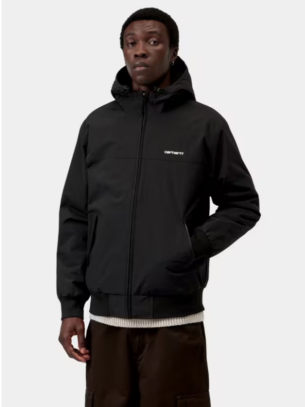 Chaqueta cortavientos Carhartt Hooded sail jacket - Black/White