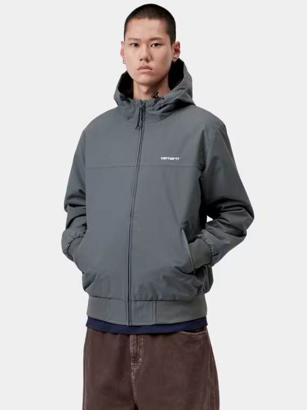 Chaqueta Cortavientos Carhartt Hooded Sail Jacket -Styx/White