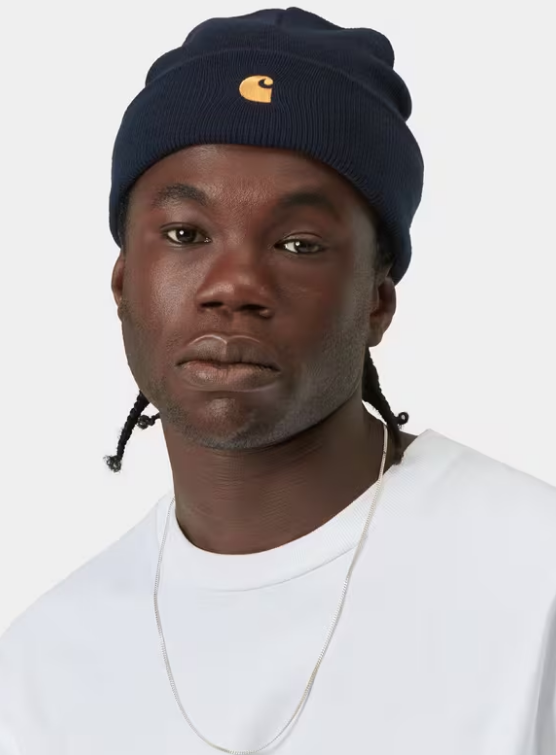 Gorro De Invierno Carhartt WIP Chase - Dark Navy/Gold
