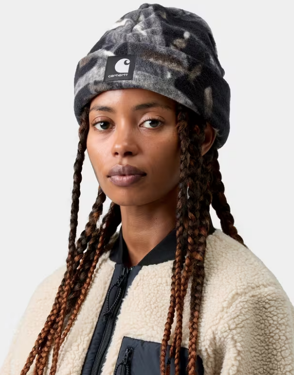 Gorro Carhartt WIP Blevin - Camo Feather Tree / Black