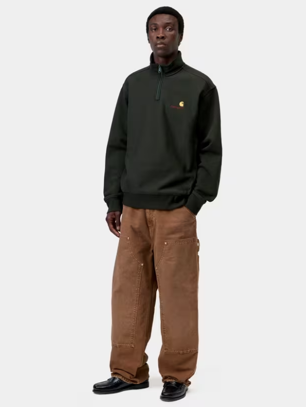 Sudadera Sin Capucha Con Cremallera Carhartt WIP American Script - Raven