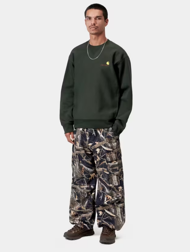Sudadera Sin Capucha Carhartt WIP American Script - Raven