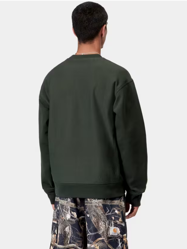 Sudadera Sin Capucha Carhartt WIP American Script - Raven