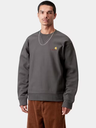 Sudadera Sin Capucha Carhartt WIP American Script - Graphite