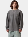 Camiseta De Manga Larga Carhartt WIP L/S Loose Pocket - Black / Garment Dyed