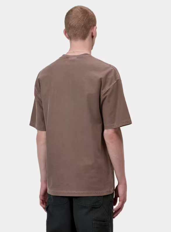 Camiseta Carhartt WIP S/S Loose Pocket - Tobacco , Garment Dyed