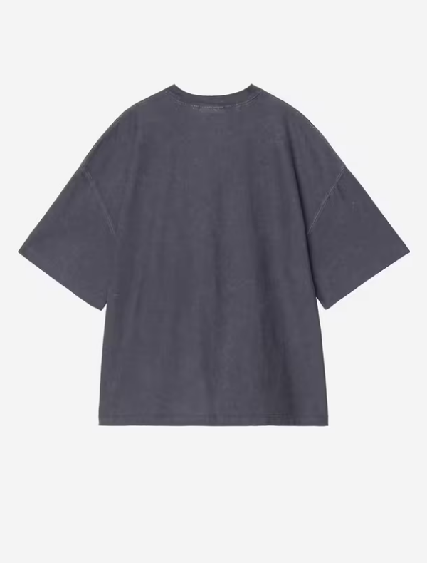 Camiseta Carhartt WIP S/S Lambert - Dark Navy, Moon Wash