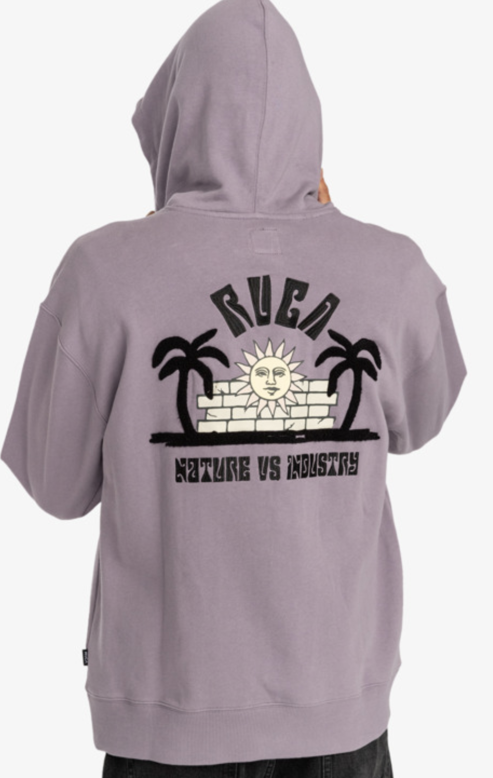 Sudadera Con Capucha RVCA Sun Trap - Gray Ridege