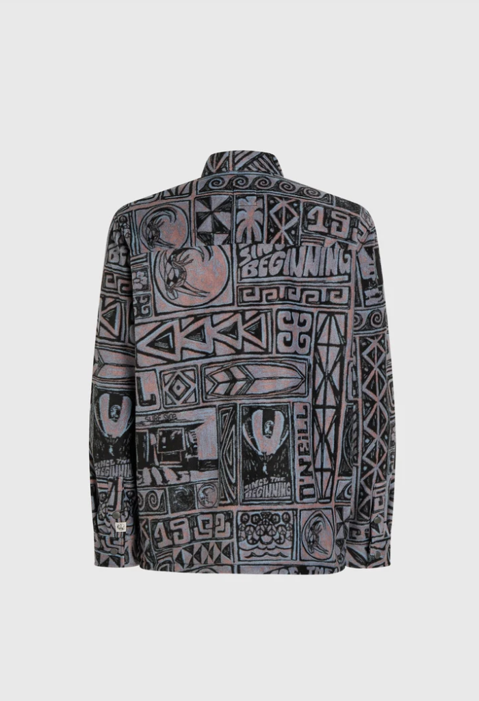 Camisa O'neill Superfleece - Purple Stamps