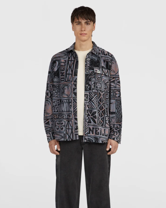 Camisa O'neill Superfleece - Purple Stamps