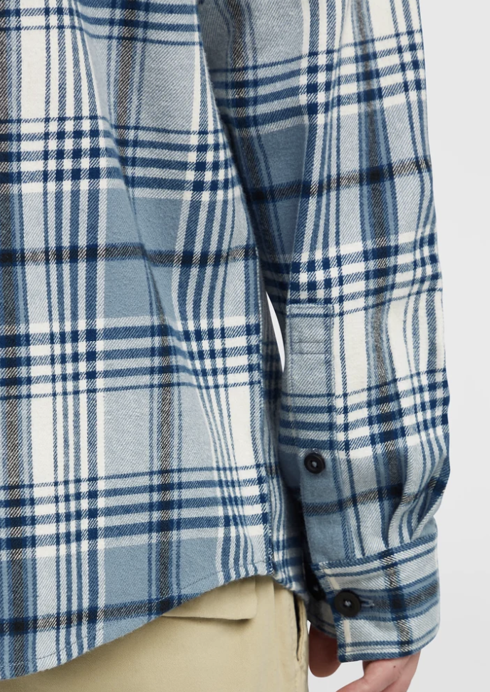 Camisa O'neill Must Have Flannel -  Blue Pig Check Plaid
