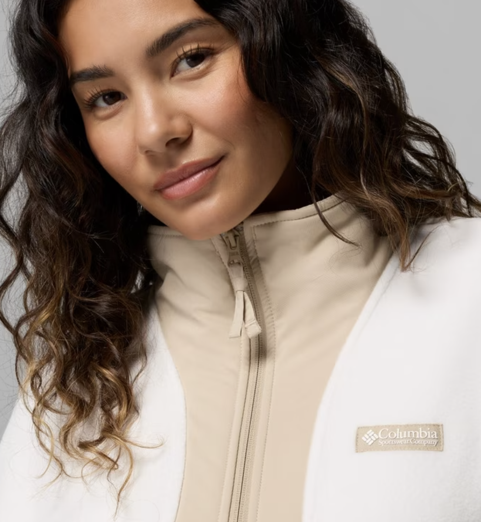 Chaqueta de Forro Polar Columbia Sequoia Grove II - Sea Salt / Ancient Fossil