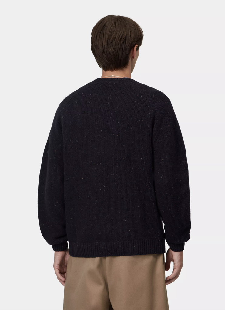Jersey Carhartt Wip Anglistic - Speckled Dark Navy