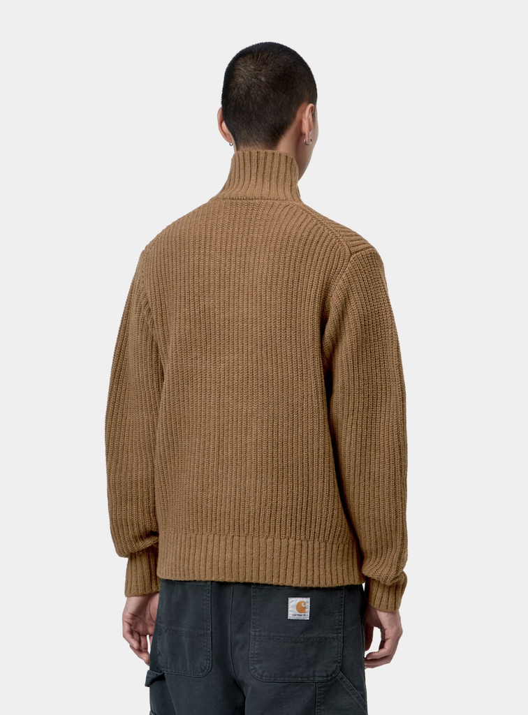 Sueter con Cremallera Carhartt Wip Detroit Half Zip - Wip H Brown