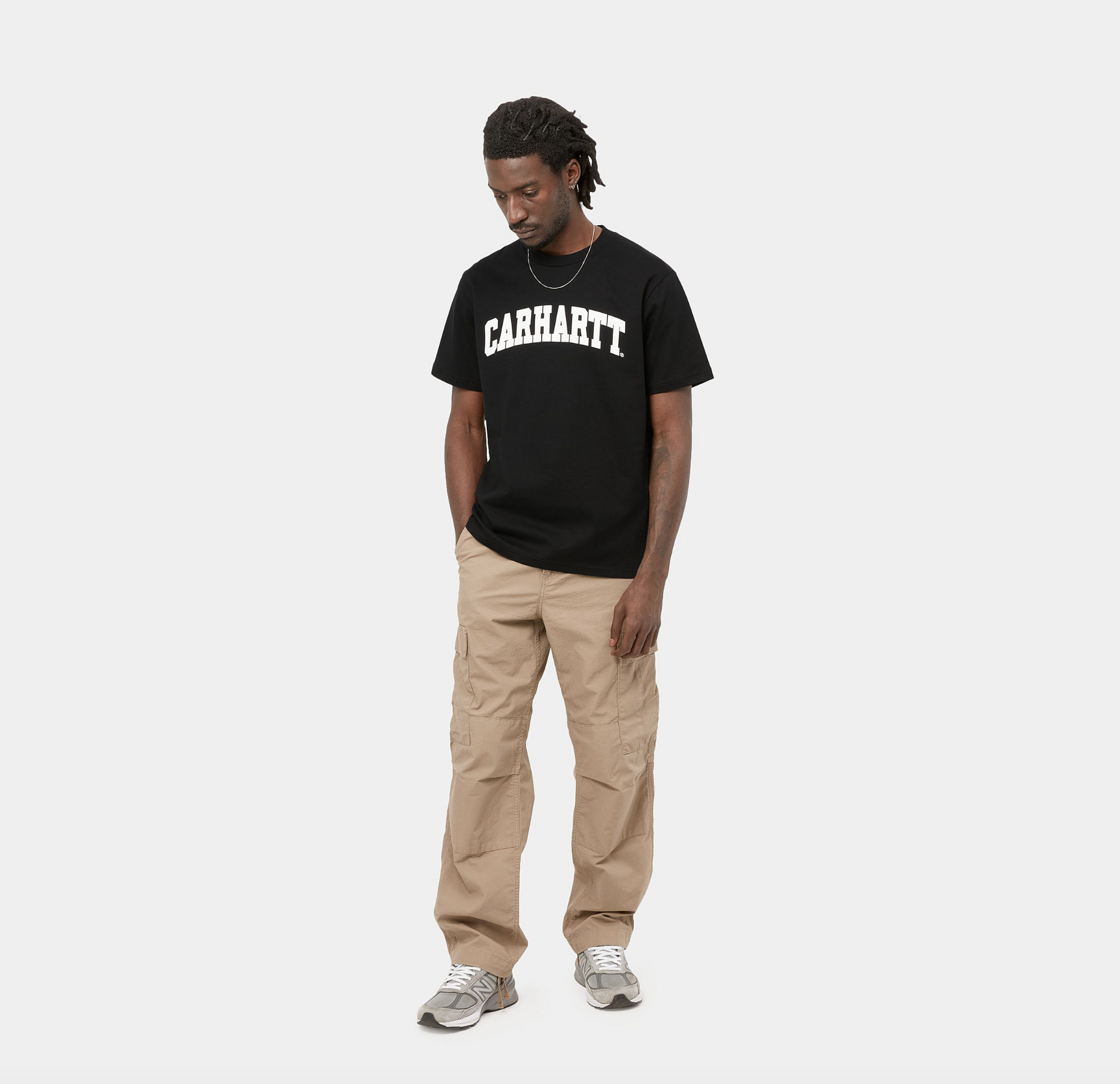 Camiseta Carhartt Wip University - Black/White