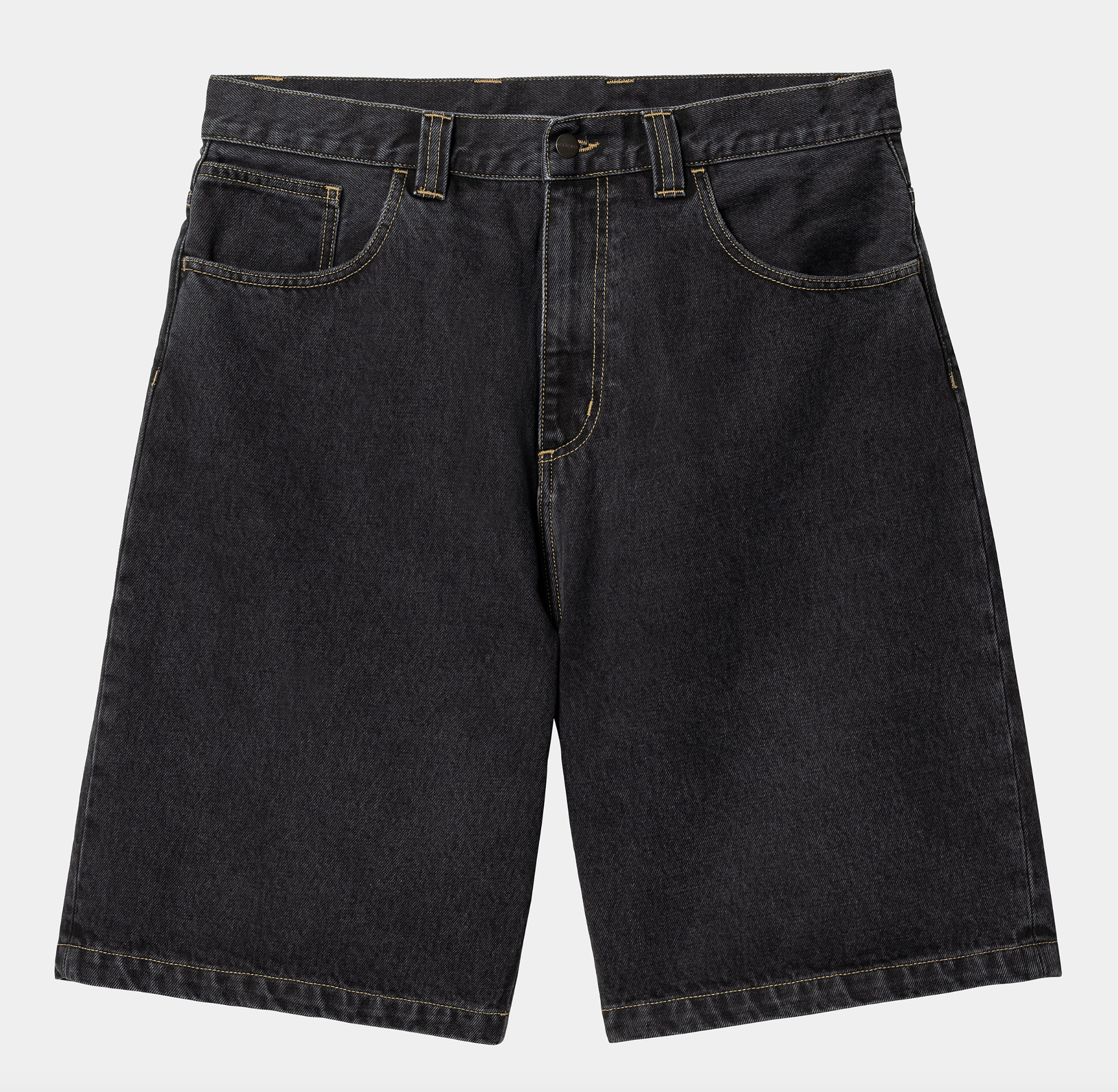 Pantalón Corto Carhartt WIP Brandon - Black (Stone Washed)