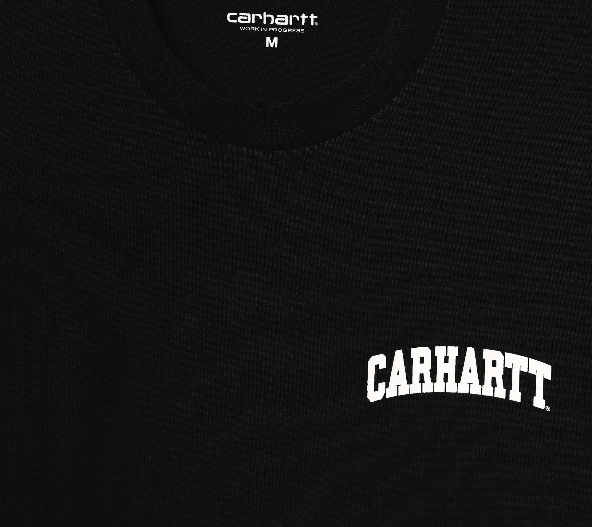 Camiseta Carhartt WIP University Script - Black/White