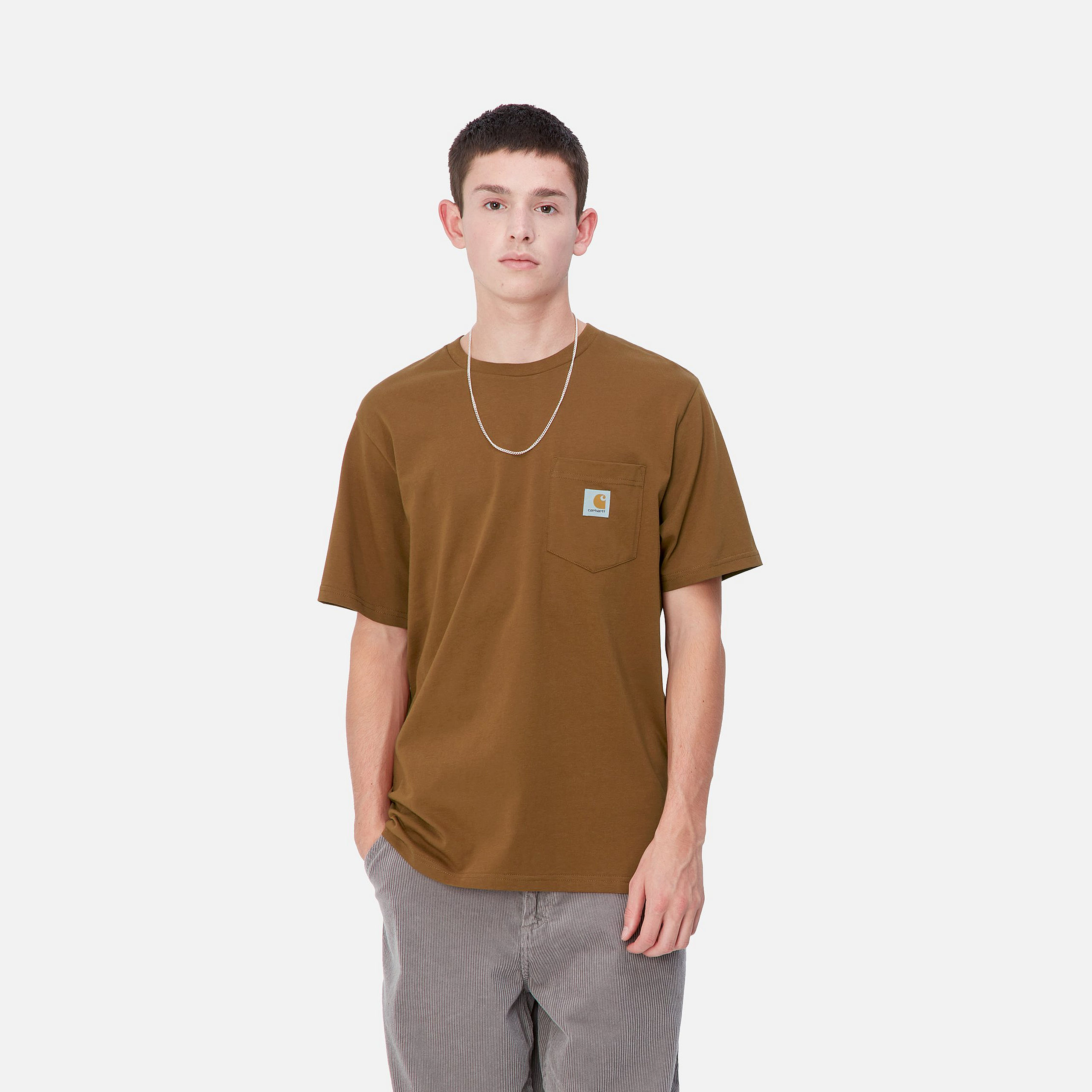 Camiseta Carhartt WIP Pocket - Deep H Brown