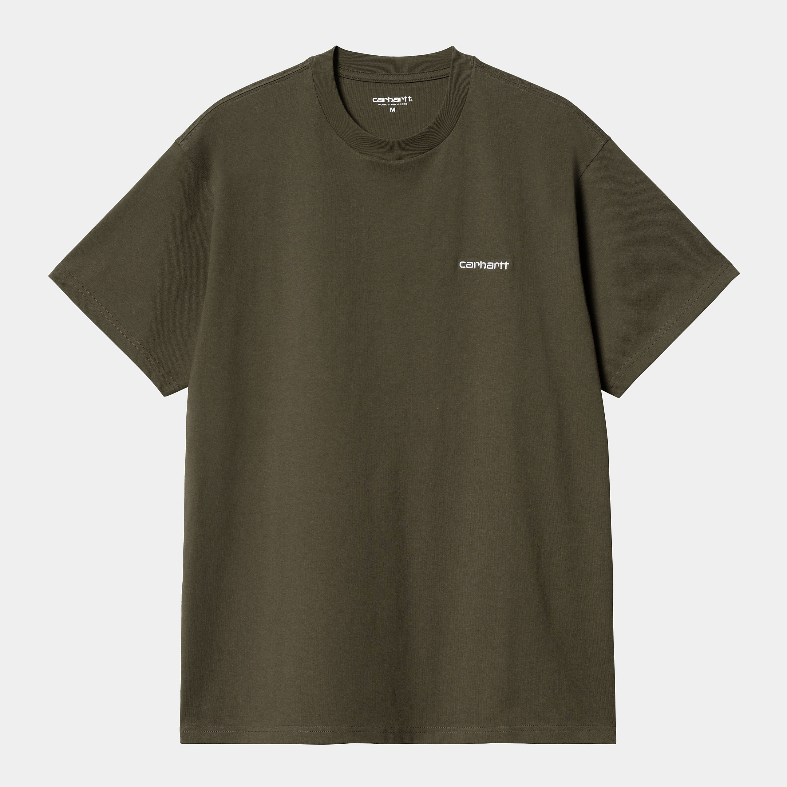 Camiseta Carhartt WIP Script Embroidery - Cypress/White