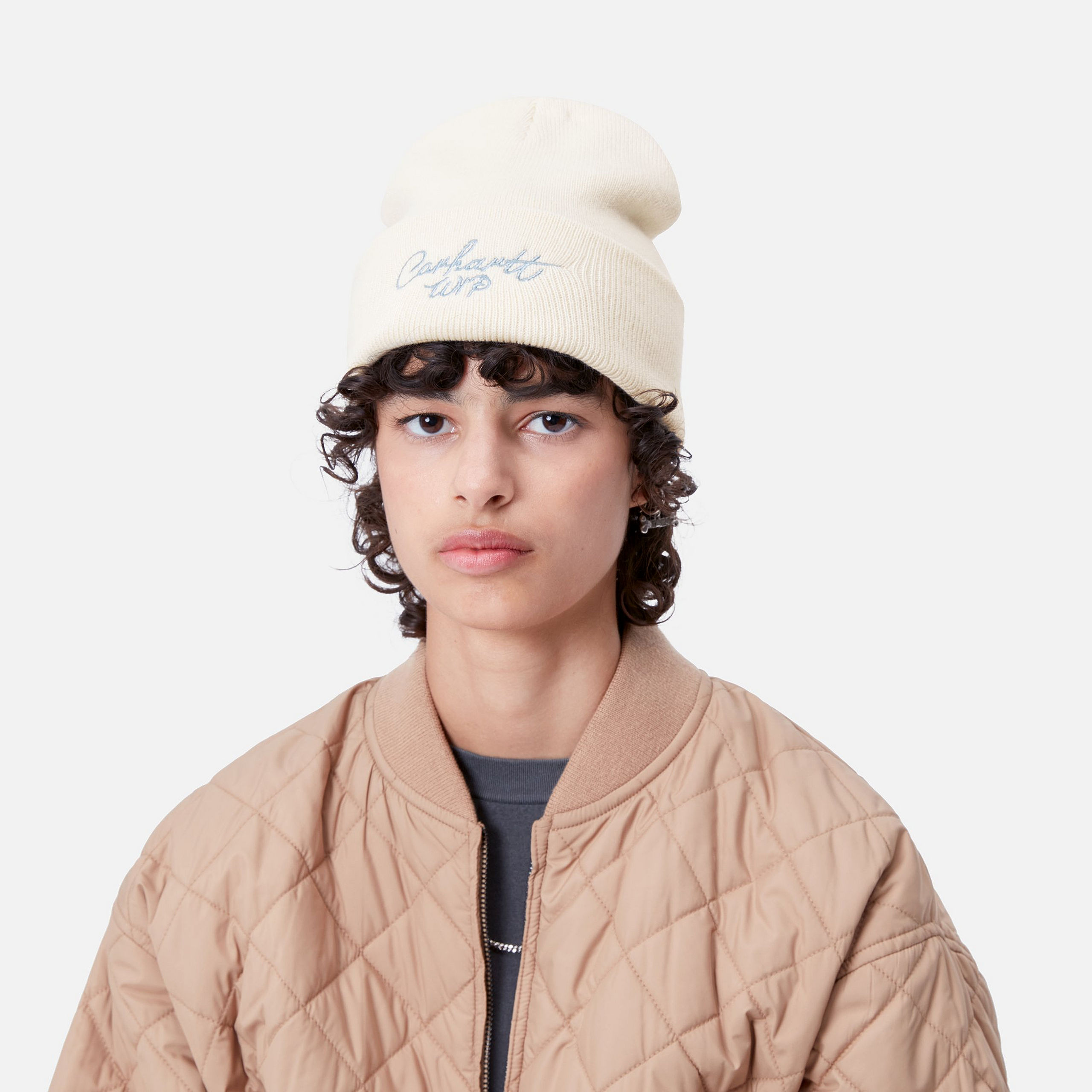 Gorro Carhartt WIP Signature Beanie - Natural/Dusty Ice