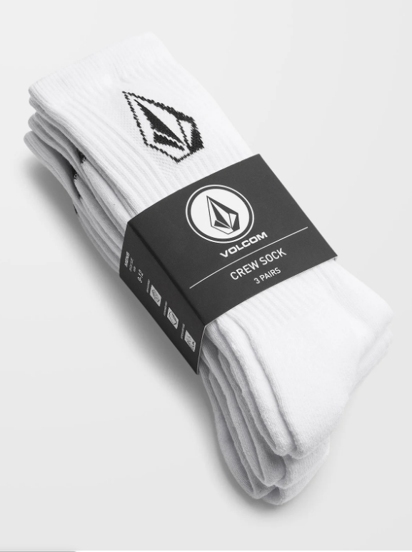 Calcetines Volcom Full Stone (Pack 3) - White