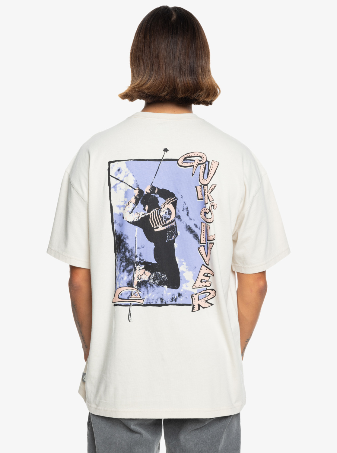 Camiseta Quiksilver Grinderz - Birch (WDW0)