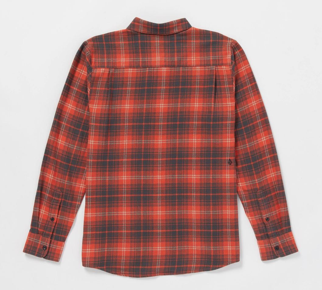 Camisa Volcom Caden Plaid - Bright Red