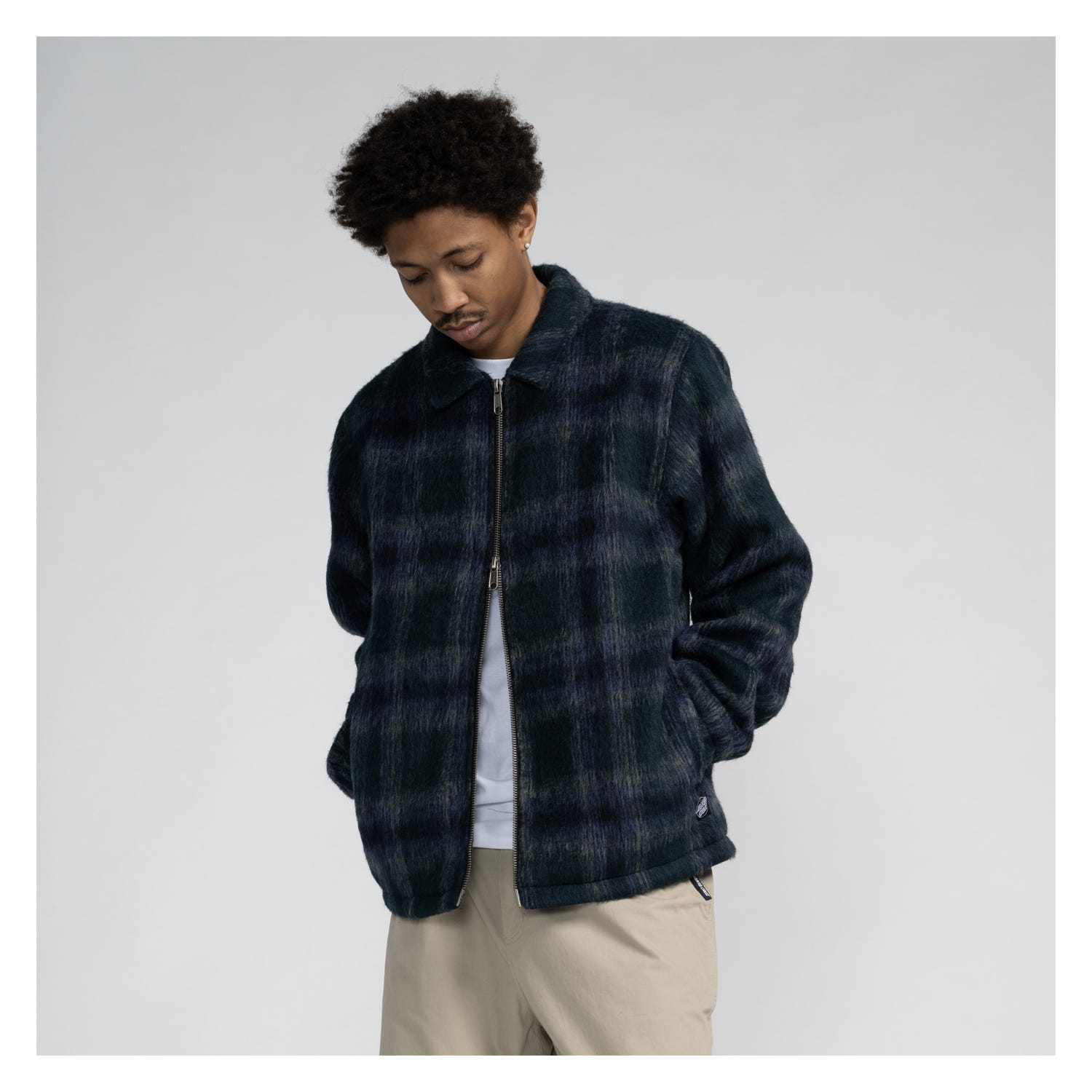 Chaqueta Santa Cruz Hideout - Navy/Blue/Grey Check