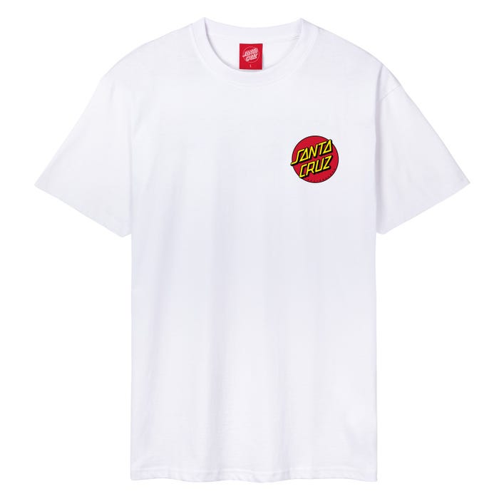 Camiseta Santa Cruz Classic Dot Chest - White