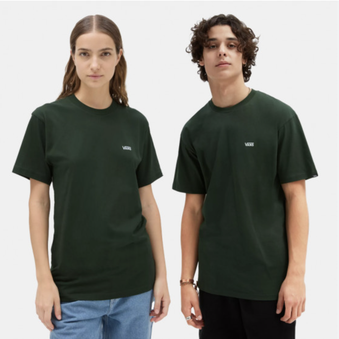 Camiseta Vans Left Chest Logo - Mountain View/White