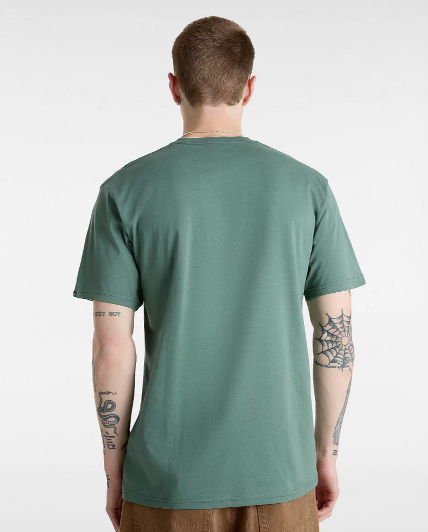 Camiseta Vans Left Chest Logo - Dark Forest