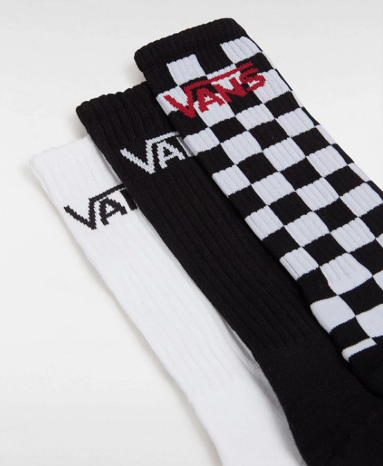 Calcetines Vans Classic Crew - Black/White