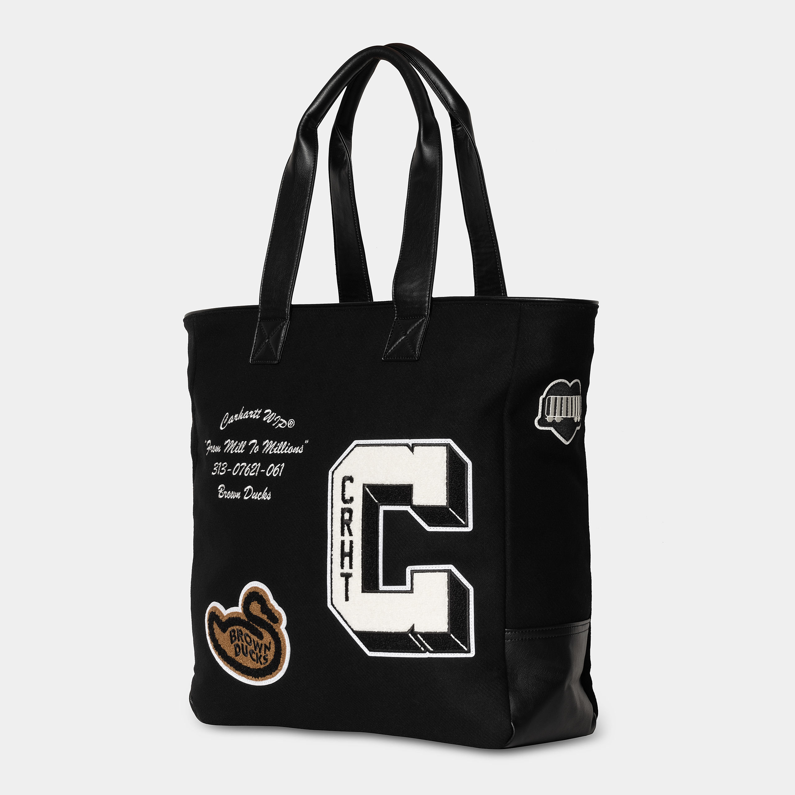 Bolso Tote Carhartt WIP Brown Ducks - Black/Black