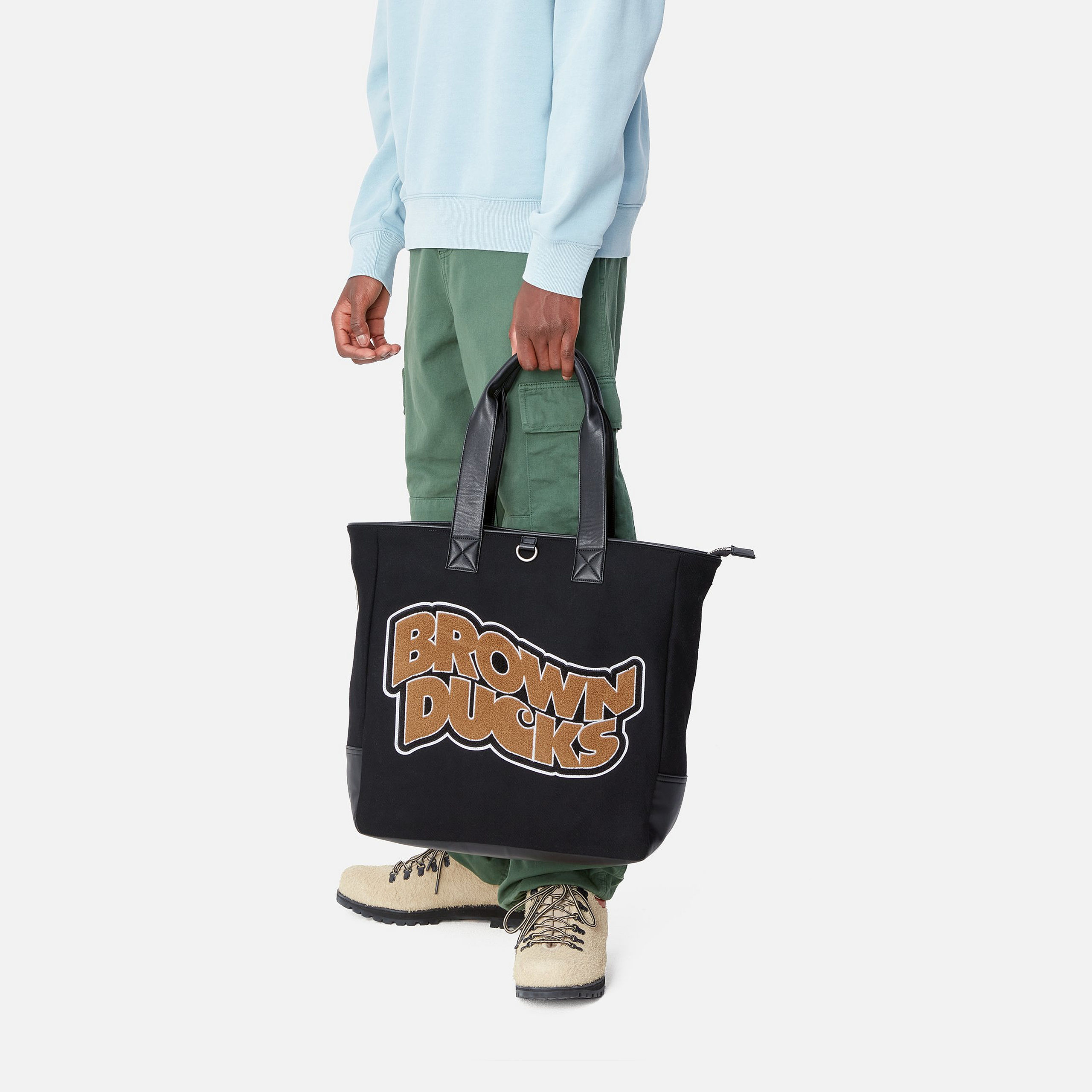 Bolso Tote Carhartt WIP Brown Ducks - Black/Black