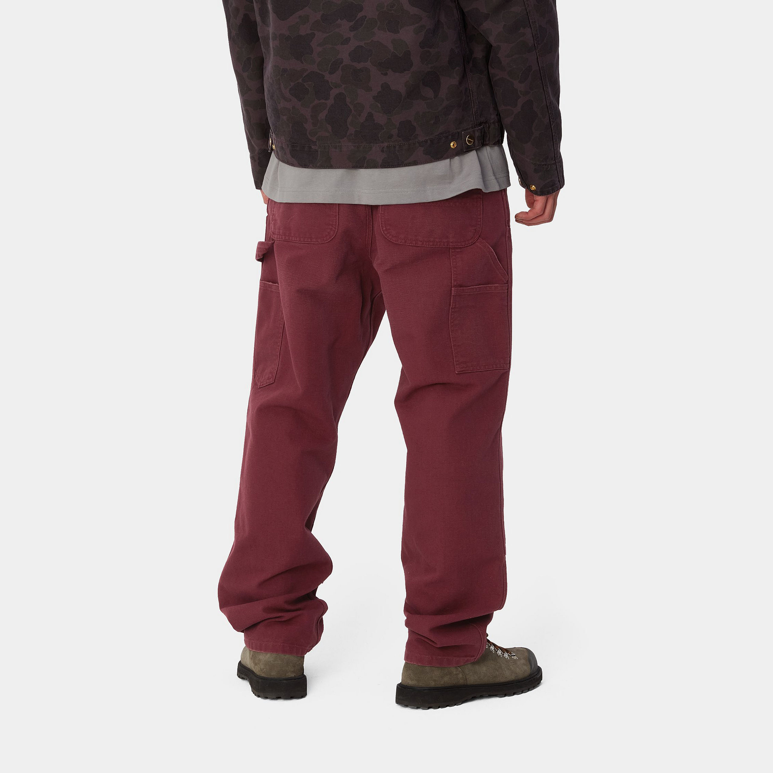 Pantalón Carhartt WIP Double Knee - Malbec (Aged Canvas)