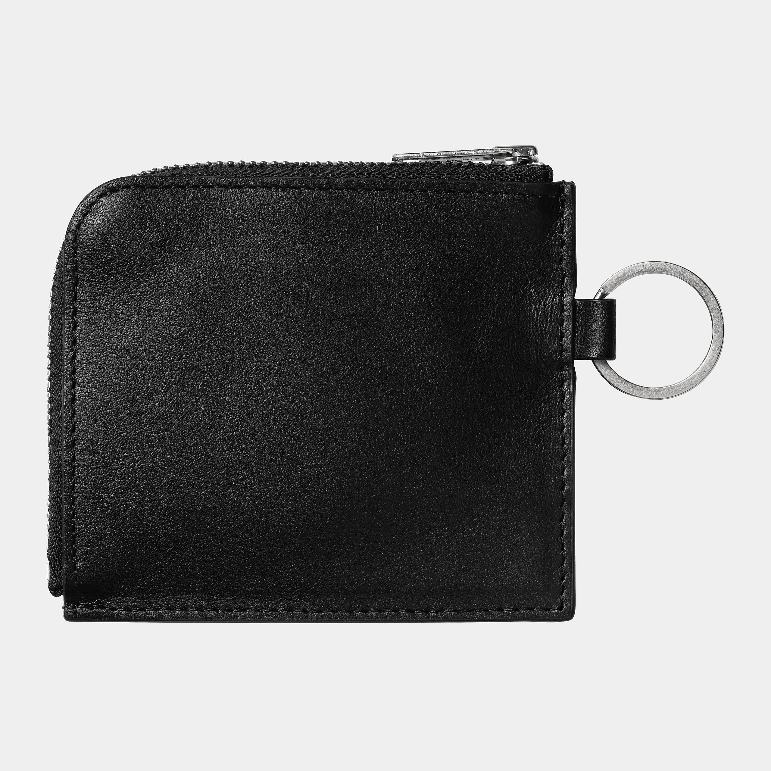 Cartera Carhartt WIP Double Vegas Zip - Black/Silver