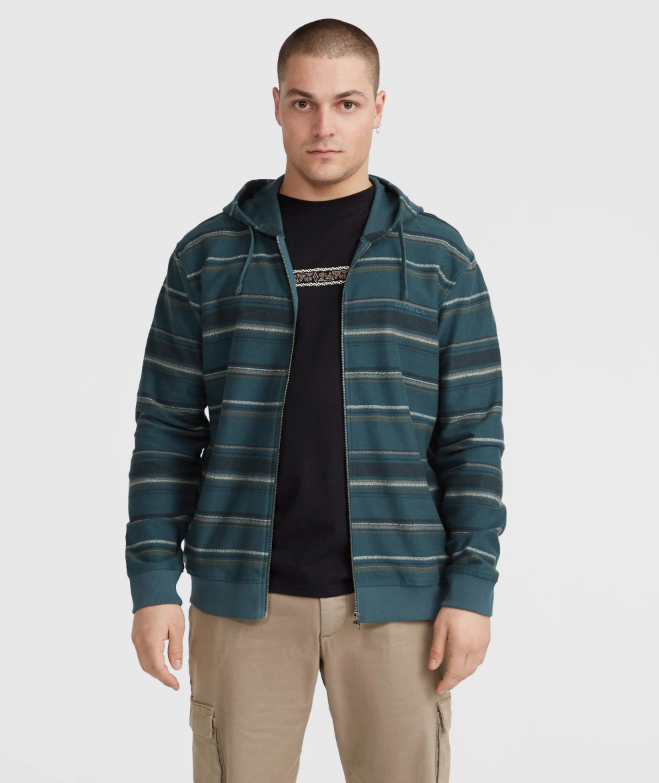 Sudadera con Cremallera O'neill Bavaro - Blue Ikat Stripe