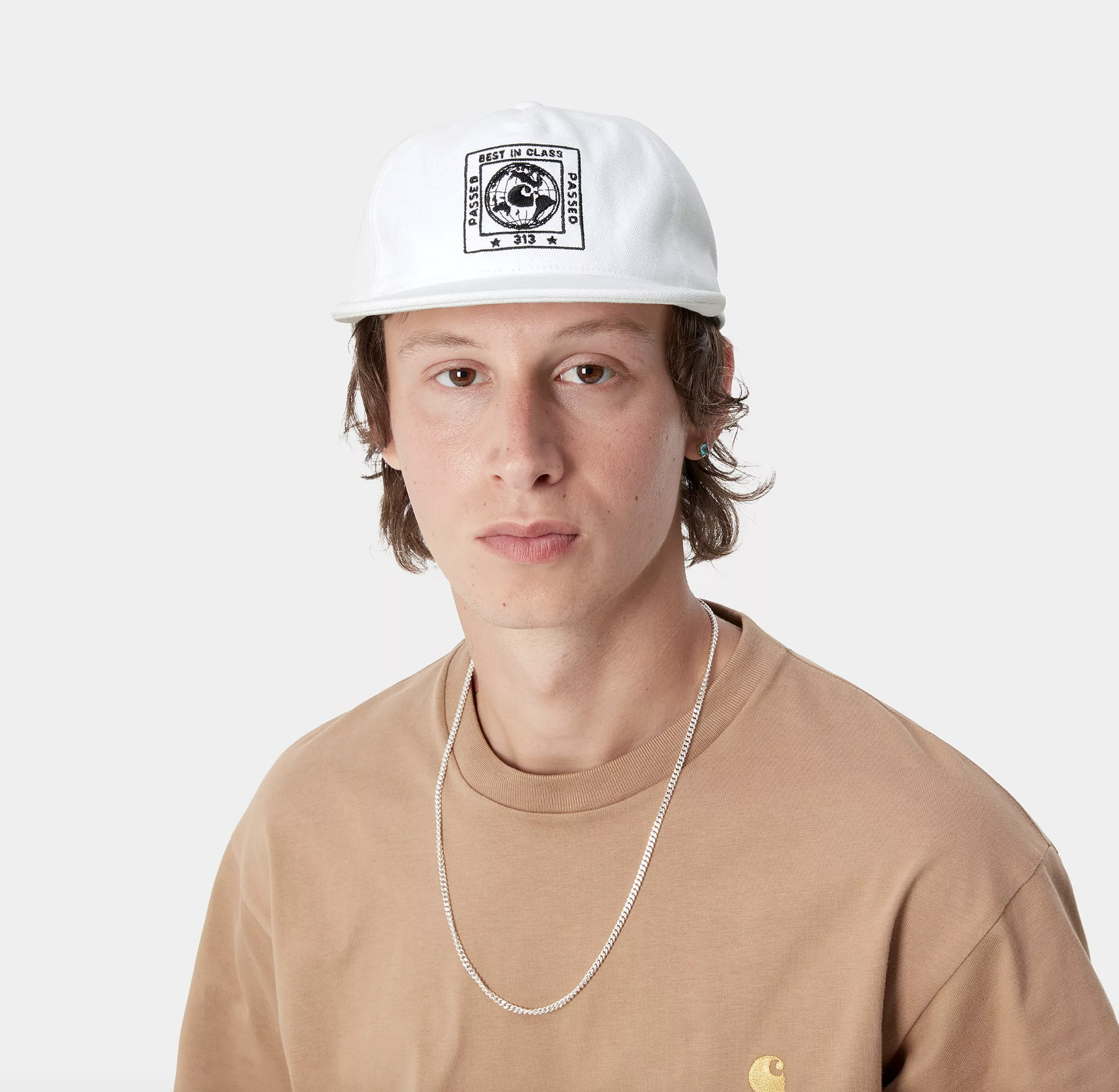 Gorra Carhartt WIP Stamp - White/Black
